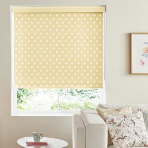 Cath Kidston Button Spot Yellow Roller Blind Cath Kidston Button Spot Yellow Roller Blind