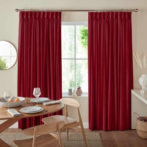 Olympia Scarlet Curtain