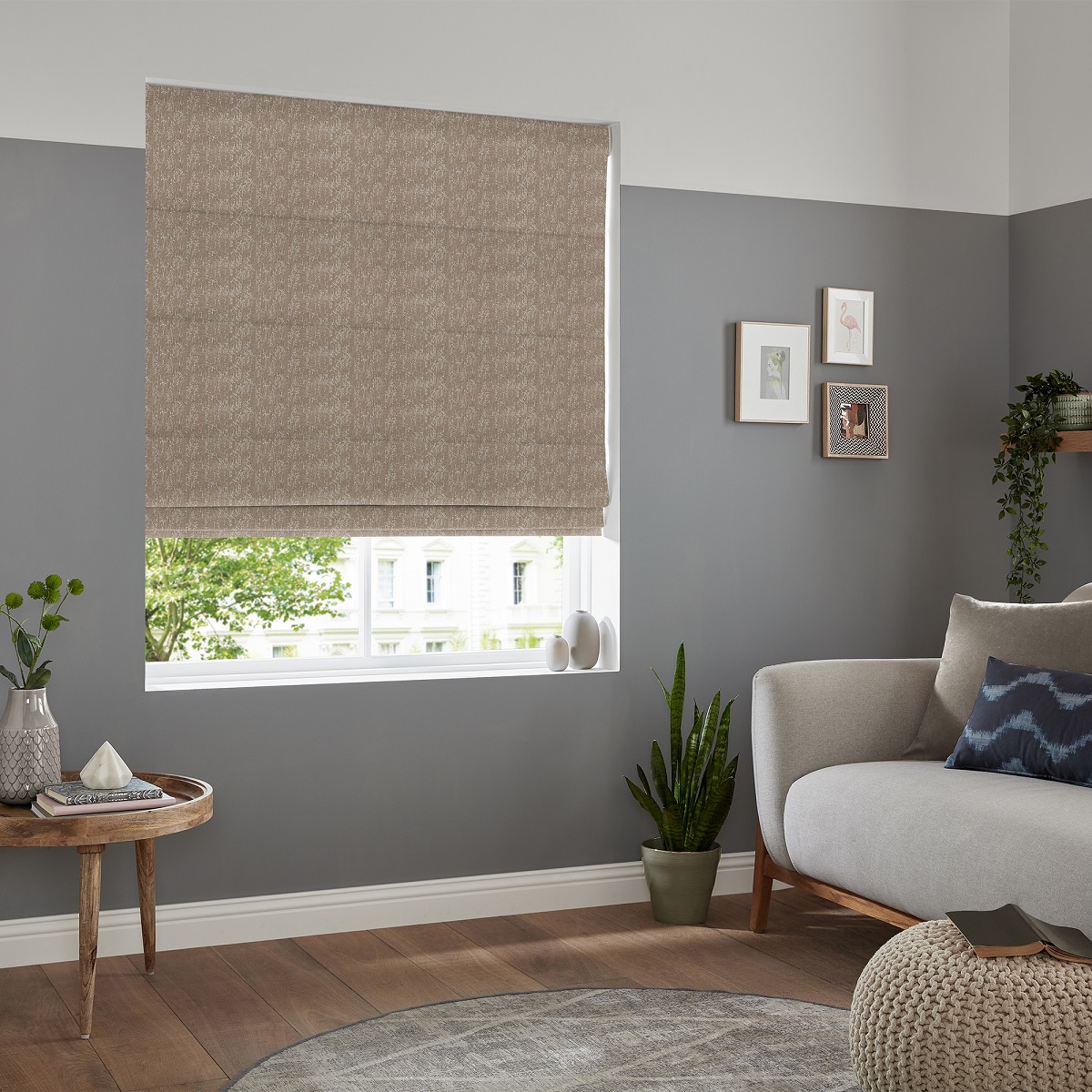 Akihi Taupe Roman Blind Akihi Taupe Roman Blind