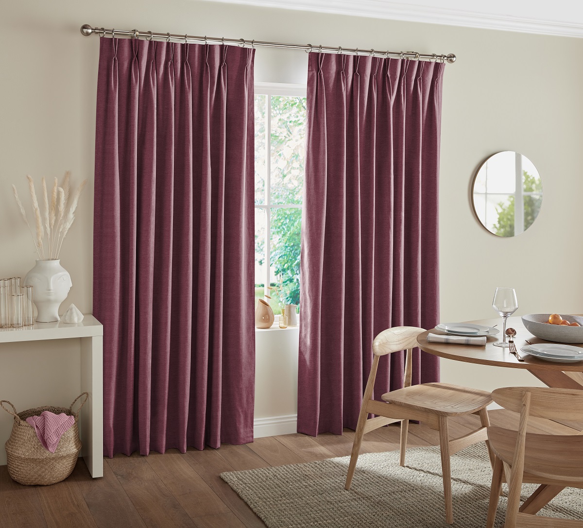 Atlanta Mulberry Curtain Atlanta Mulberry Curtain