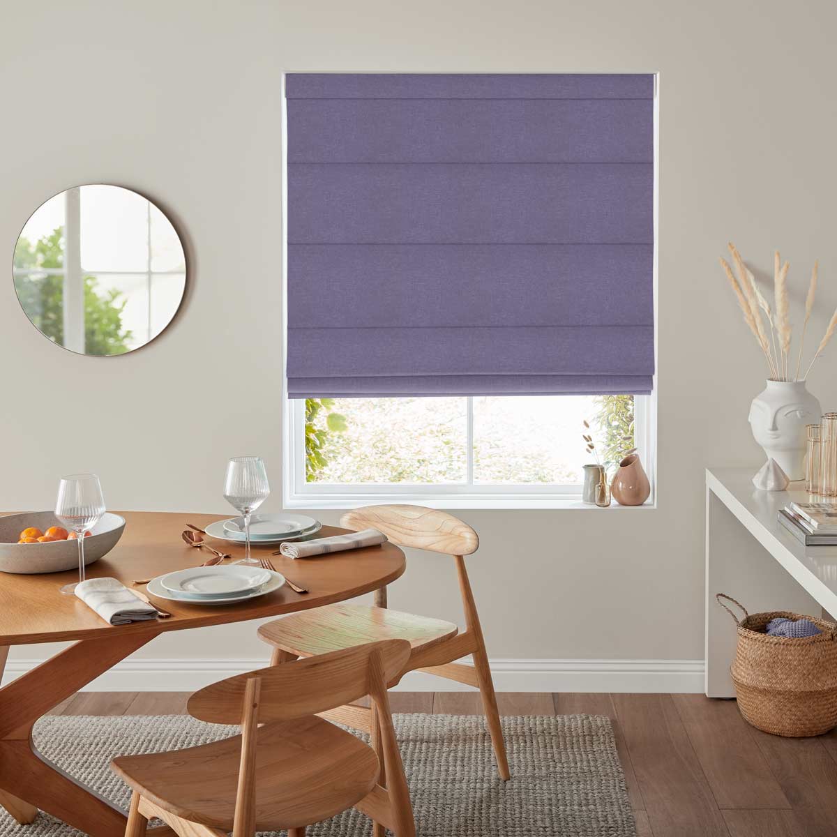 Boston Violet Roman Blind Boston Violet Roman Blind