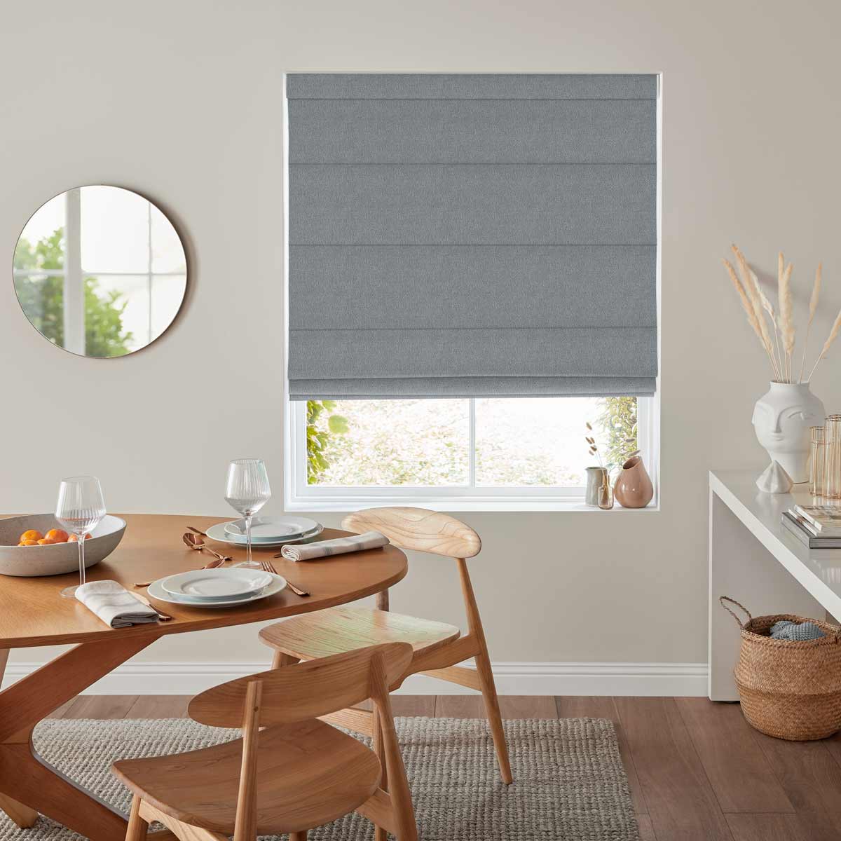 Chicago Silver Roman Blind Chicago Silver Roman Blind