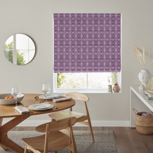 Icarus Aubergine Roman Blind