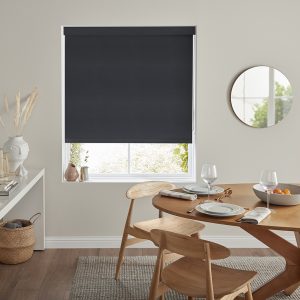 Mercury Black Roller Blind
