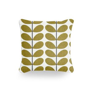Two Colour Stem Olive Cushion Cover