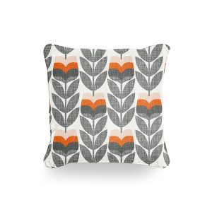 Rose Bud Orange Cushion Cover