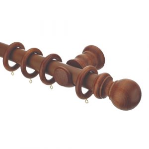 Woodline 35mm Rosewood Complete Pole