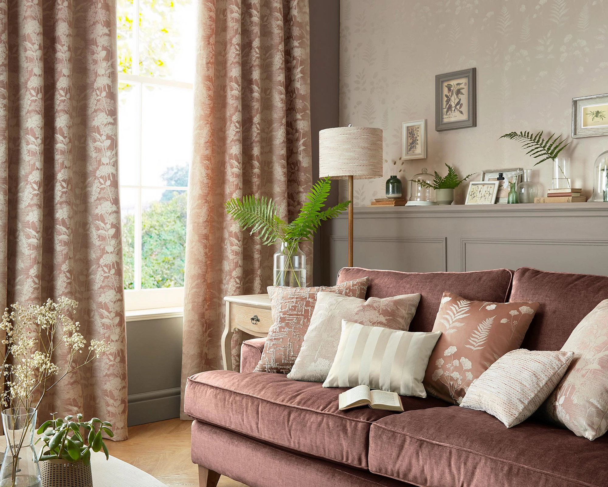 Vivienne Rose Gold Made to Measure Curtians